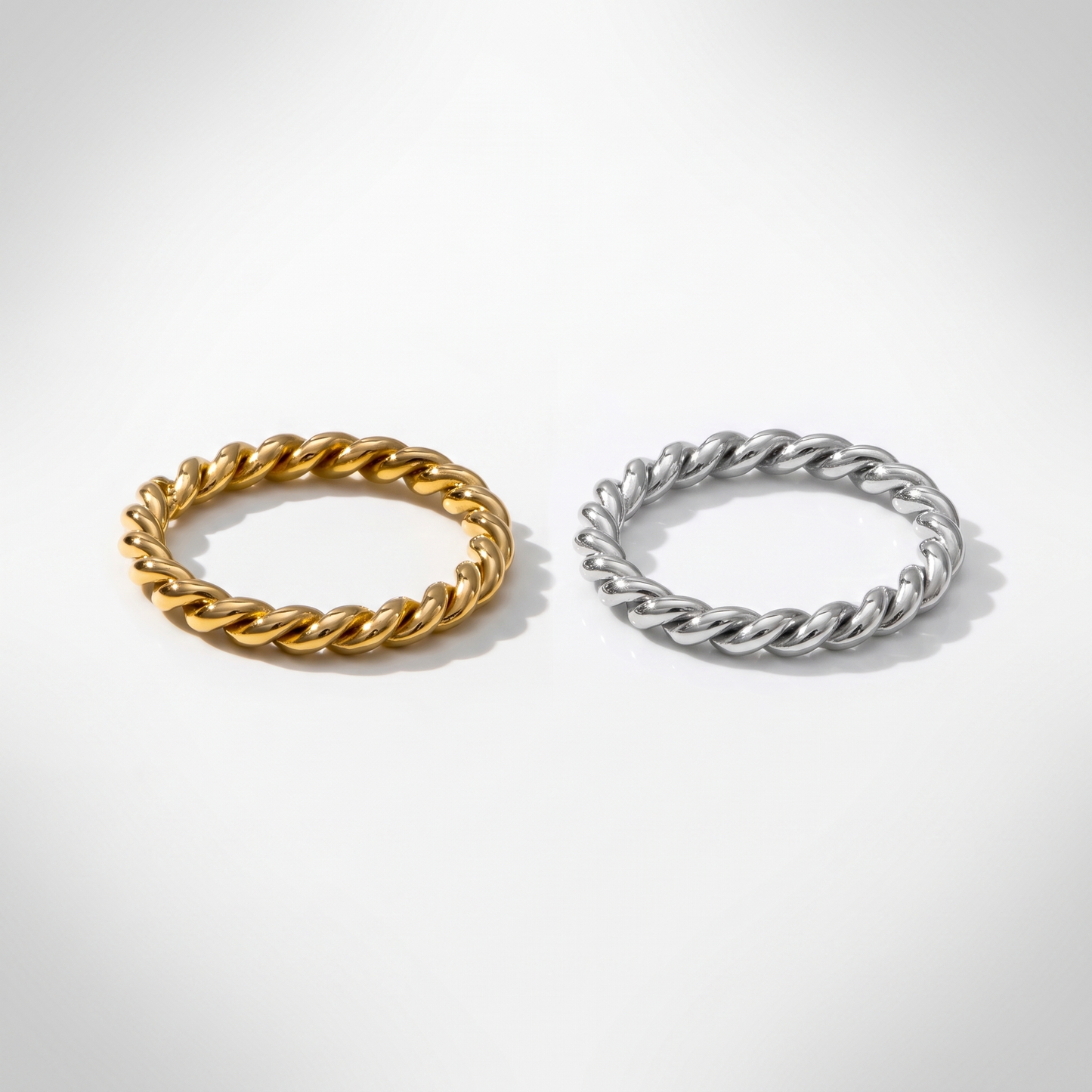 Sunoire yf2790 wholesale minimalist 18k pvd gold plated tarnish free jewelry stainless steel thick twist wave finger ring for women 04 collection all styles