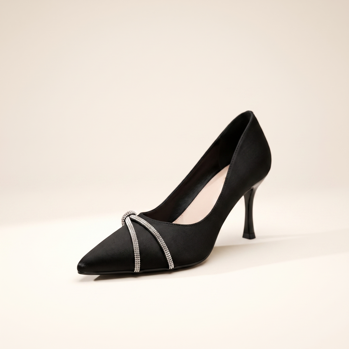 Sunoire sienna black rhinestone heels 05 colorway black