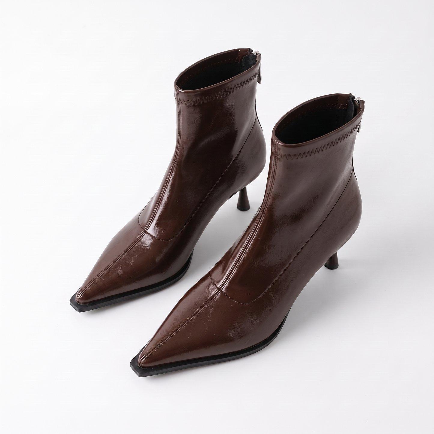 Sunoire 2025 nieuwe vrouwen enkellaarsjes sexy puntschoe a07ac246 05 colorway chocolate brown