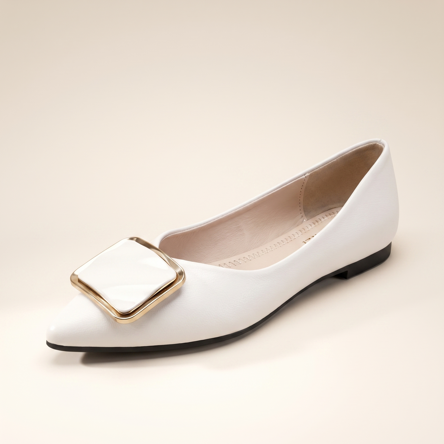 Sunoire adele black flats 05 colorway white
