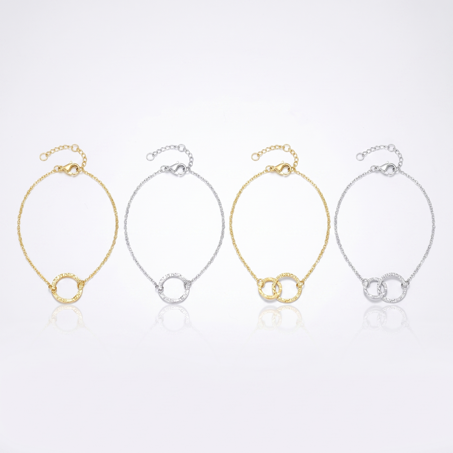 Sunoire emanco women trendy thin stainless steel bracelet minimalist chain women adjustable length bracelet dropshipping 06 collection all styles