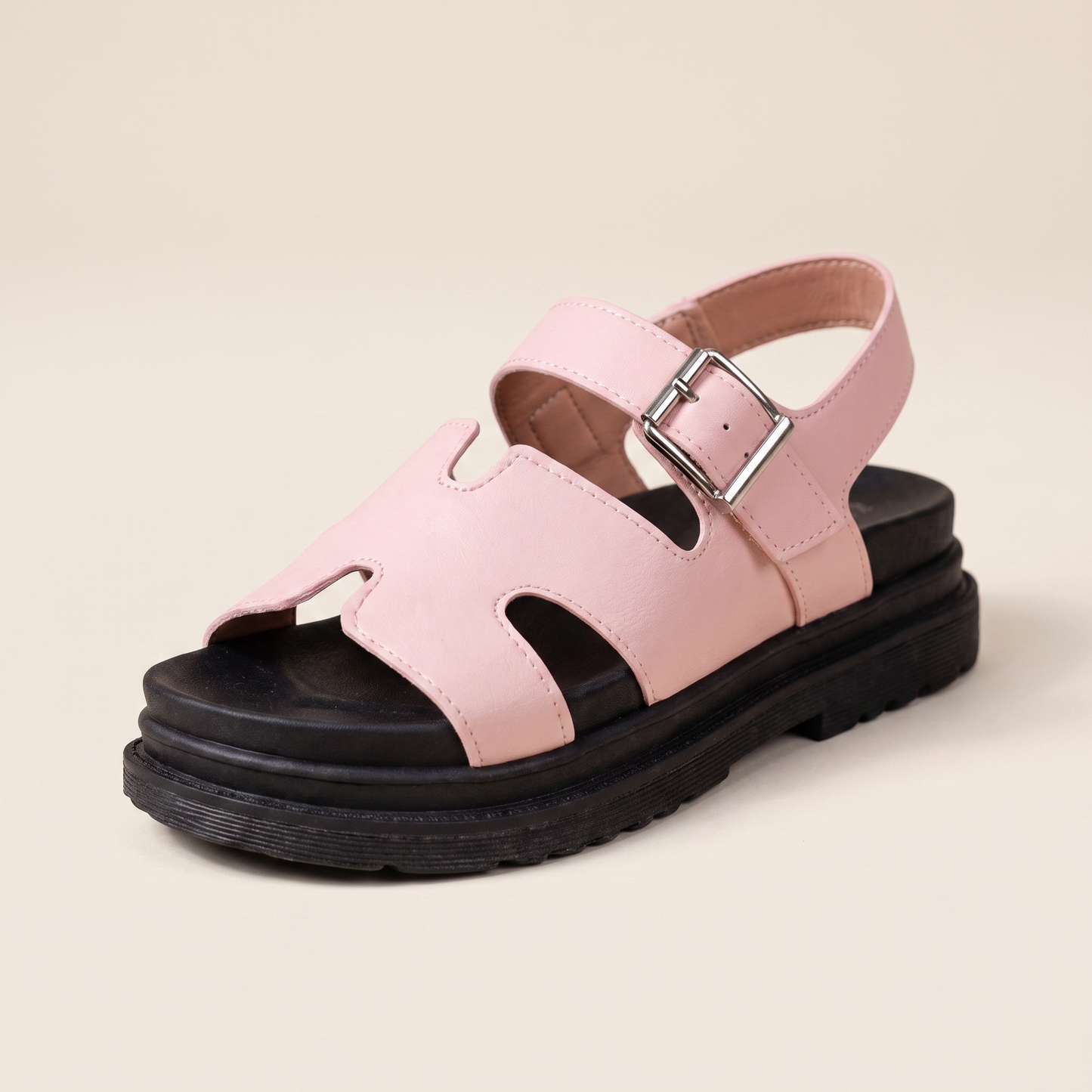 Sunoire ladies comfortable slip on sandals thick sole adjustable summer shoes 07 colorway pink