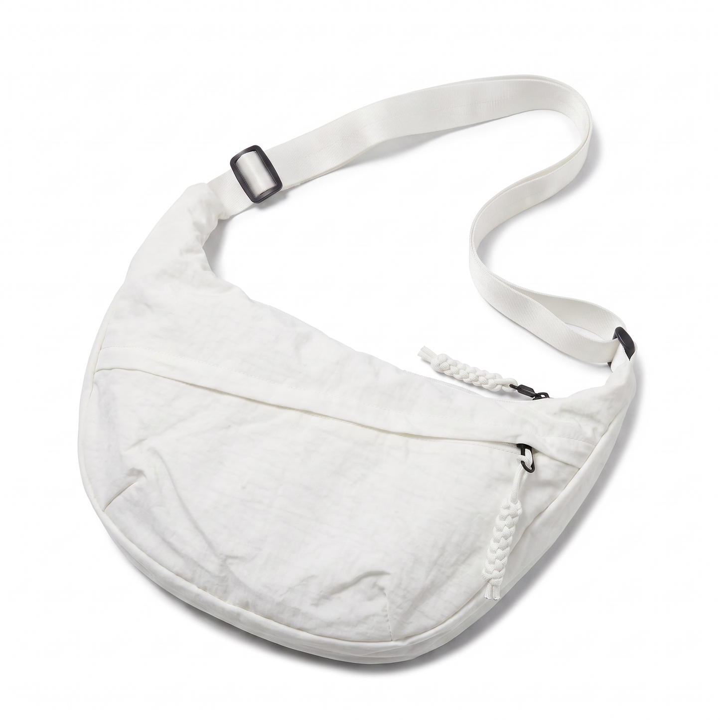 Sunoire camille black slouchy crossbody bag colorway white front hero 01