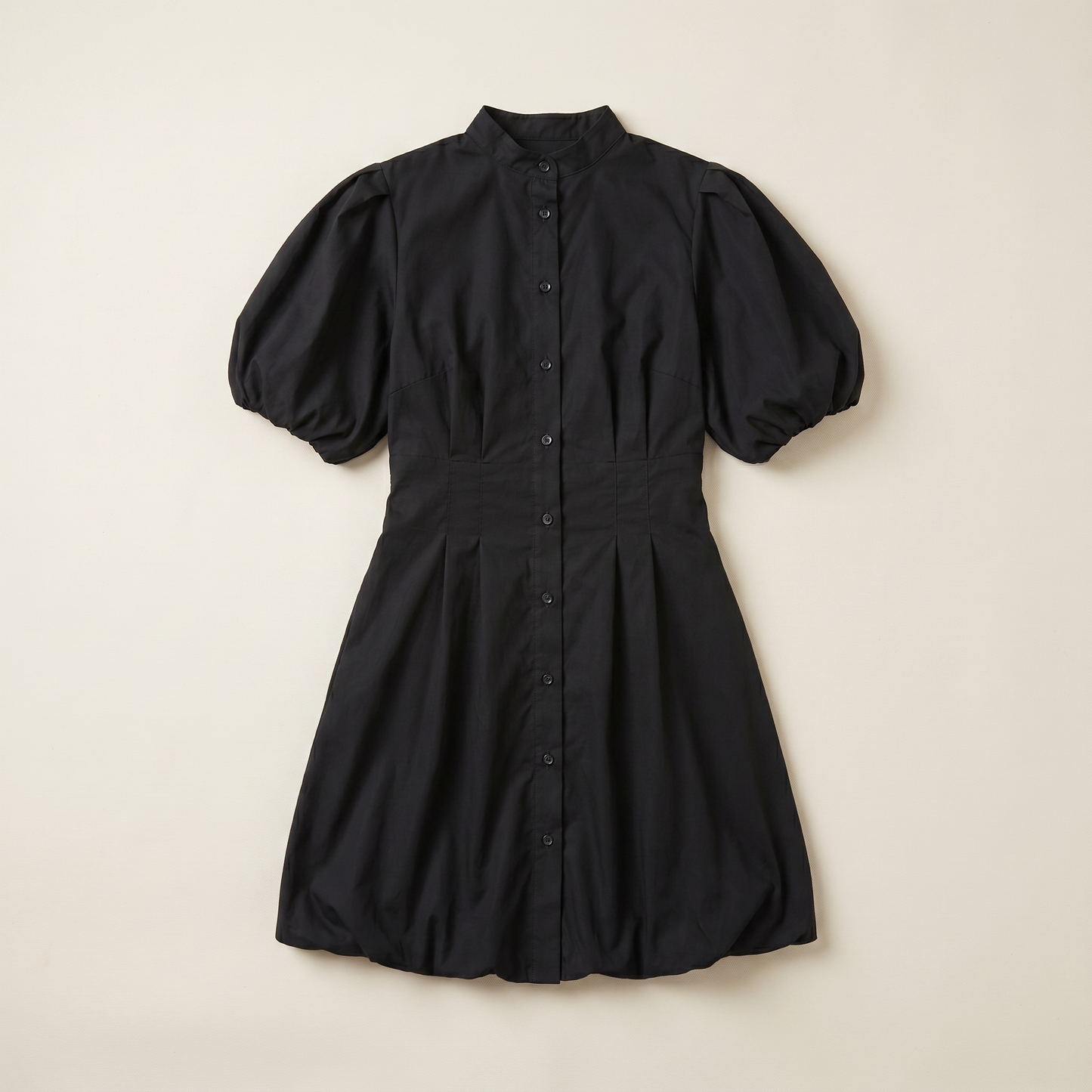 Sunoire carmen black dress garment flatlay 01