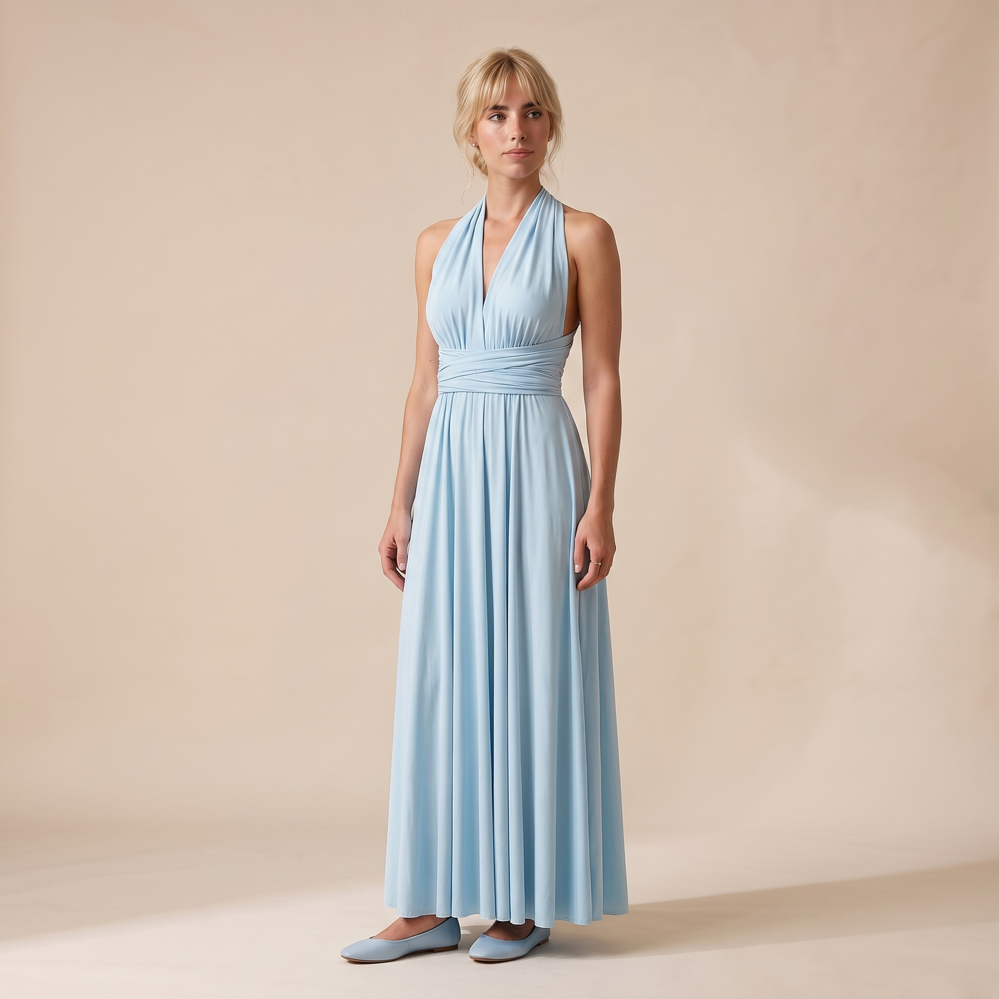Sunoire carmen dress colorway light blue front hero 01