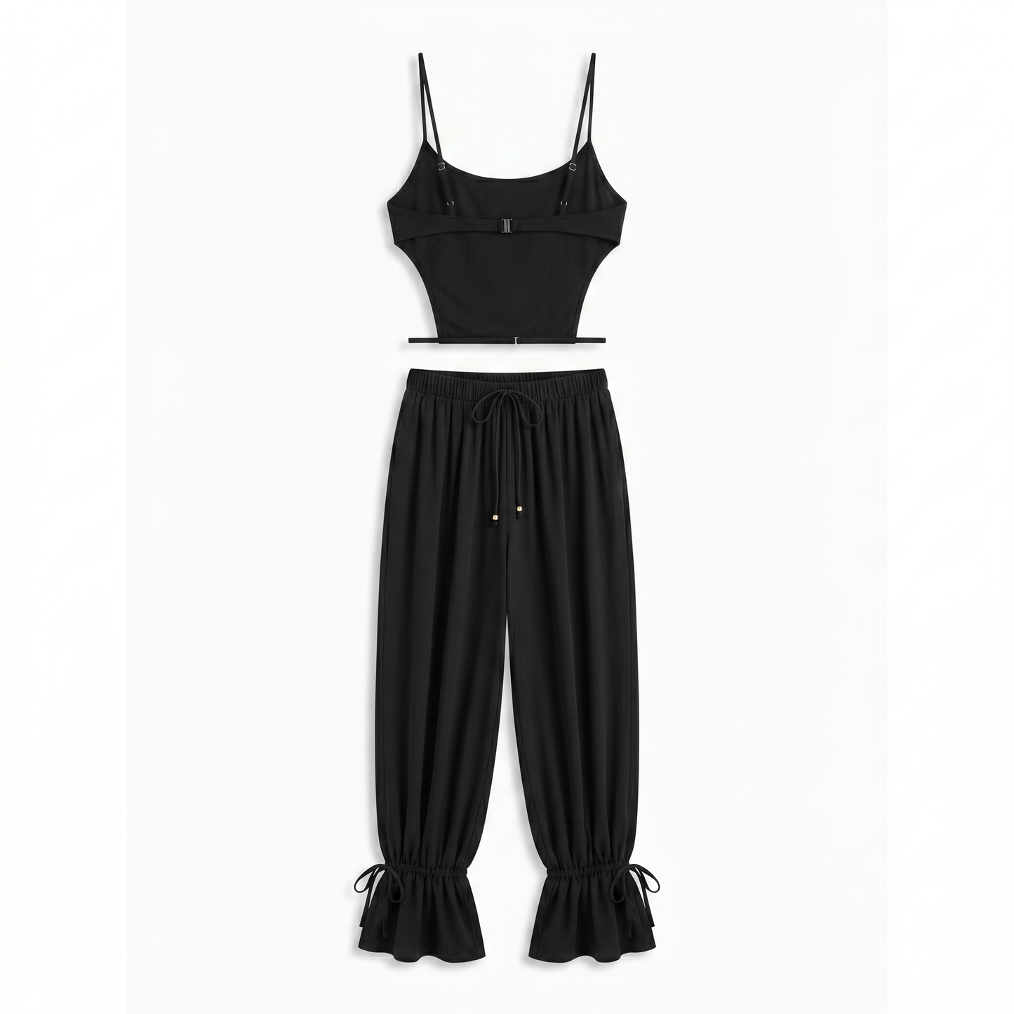 Sunoire chemed spaghetti jogger pants set mannequin black 01