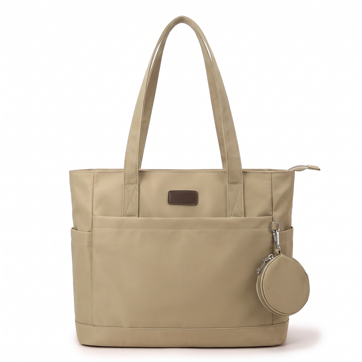 Sunoire customized style logo waterproof large nylon tote bag high quality zipper bag designer women s shoulder bags tote bag 01 front