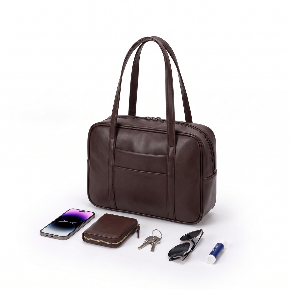 Faux Leather Hobo Bag, what fits inside