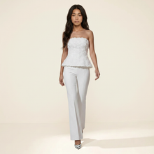 Sunoire glyxen strapless flower flare pants set front hero 01