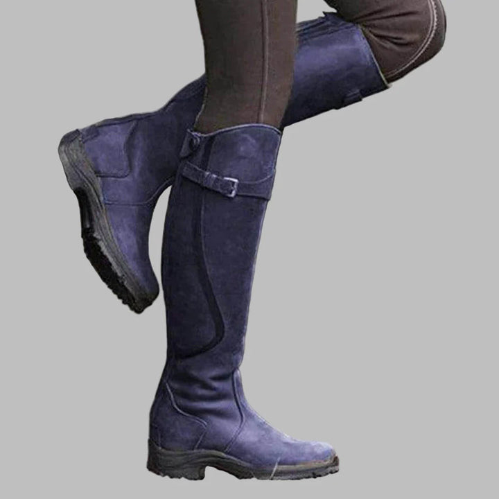 Orthopaedic Leather Boots in Blue