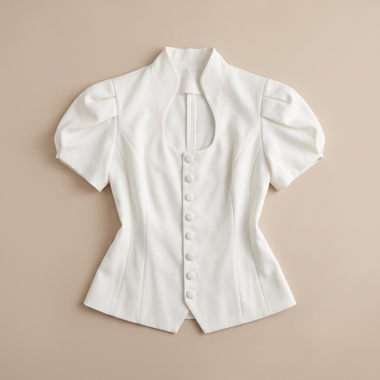 Sunoire nakoa white lace shirt garment flatlay 01