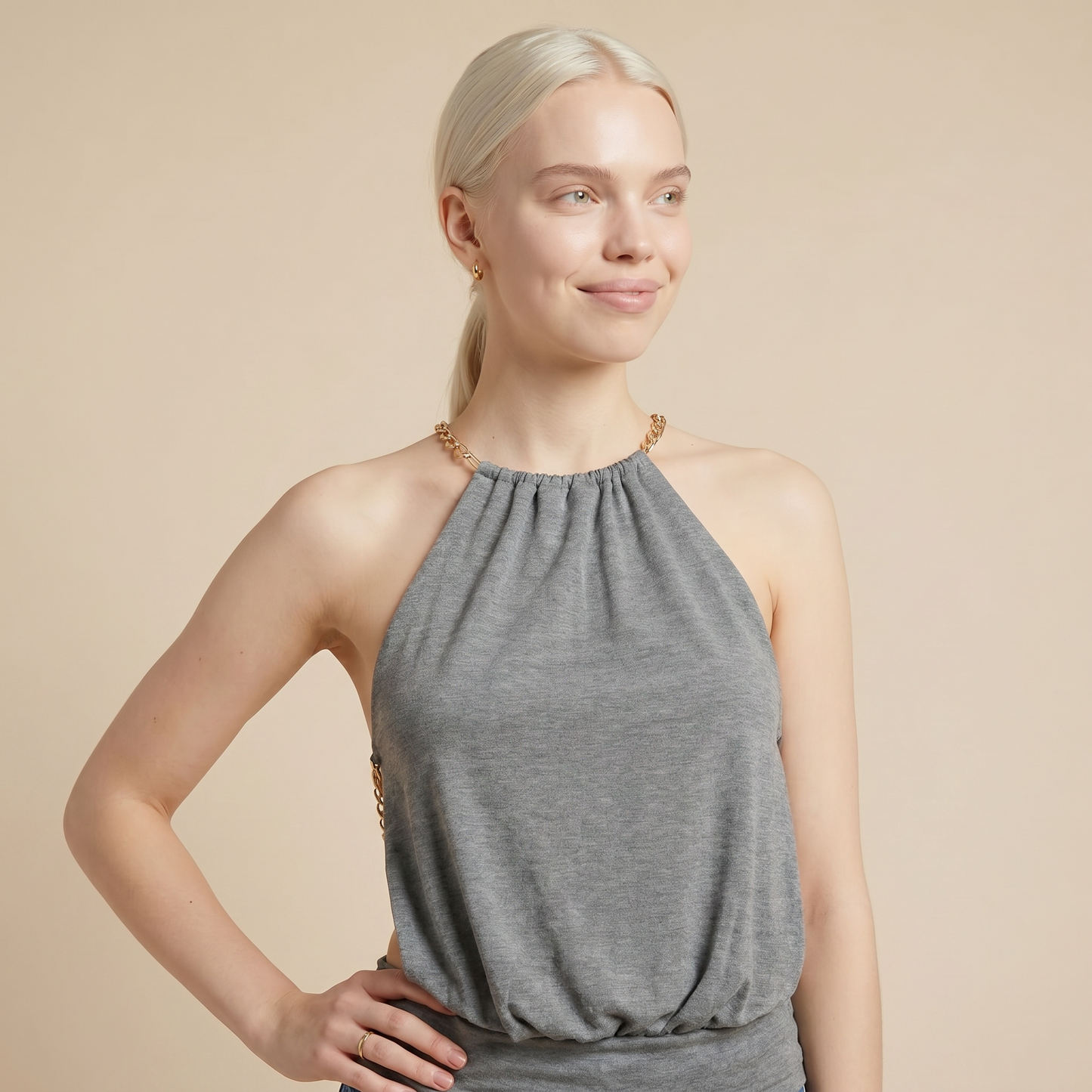 Sunoire s22709_black colorway dark gray melange front crop 01
