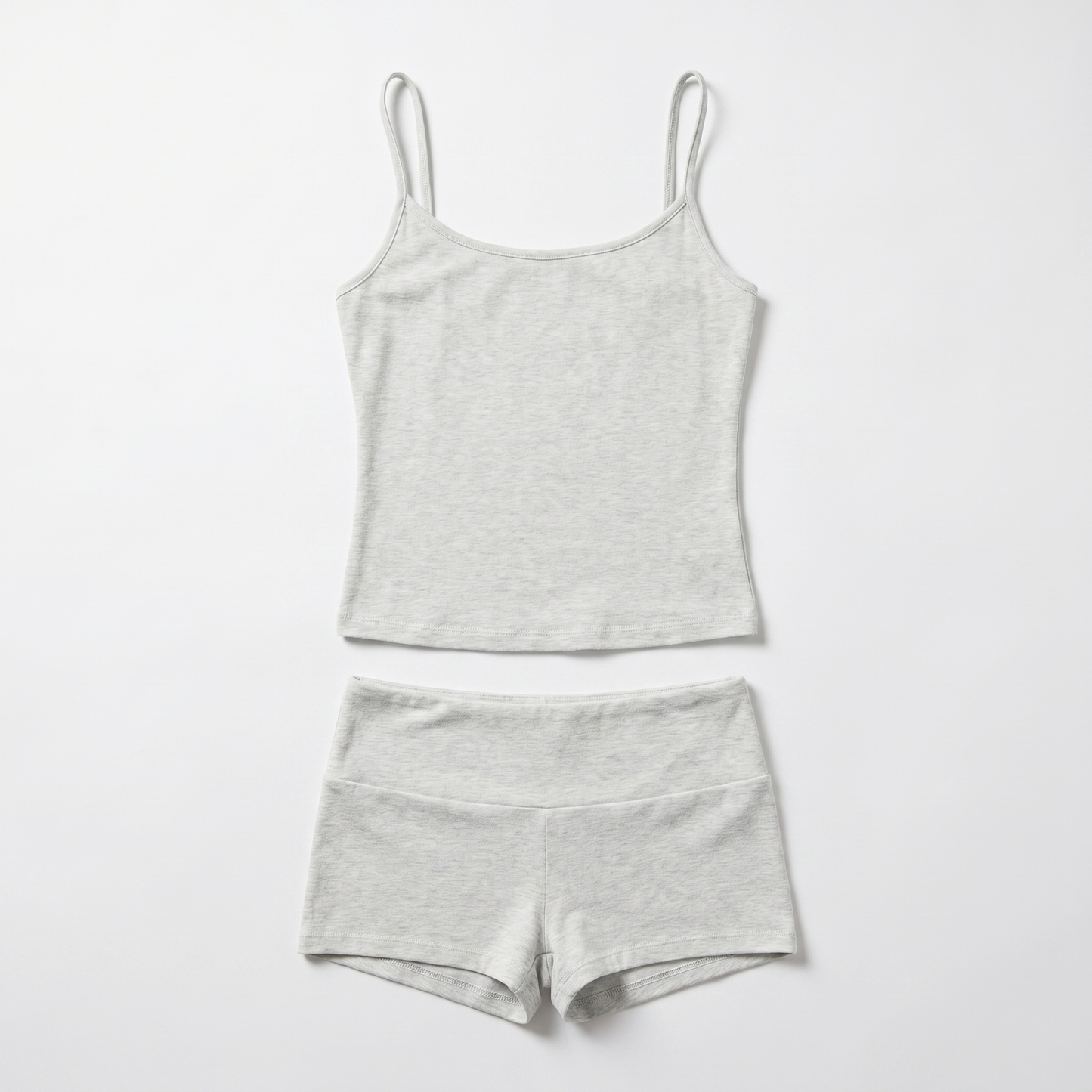 Sunoire s22996_light gray melange garment flatlay 01