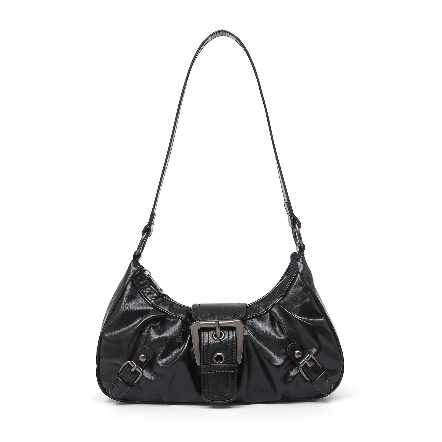 Sunoire sable black hobo bag 01 front