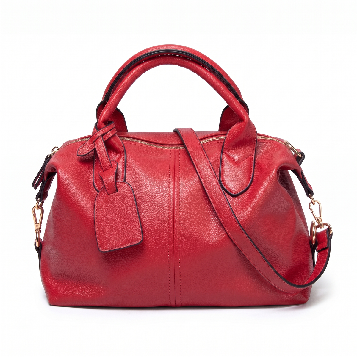 Sunoire sg0529 five colors custom wholesale fashion latest 2025 cheap pu leather big large capacity tote women handbag colorway red