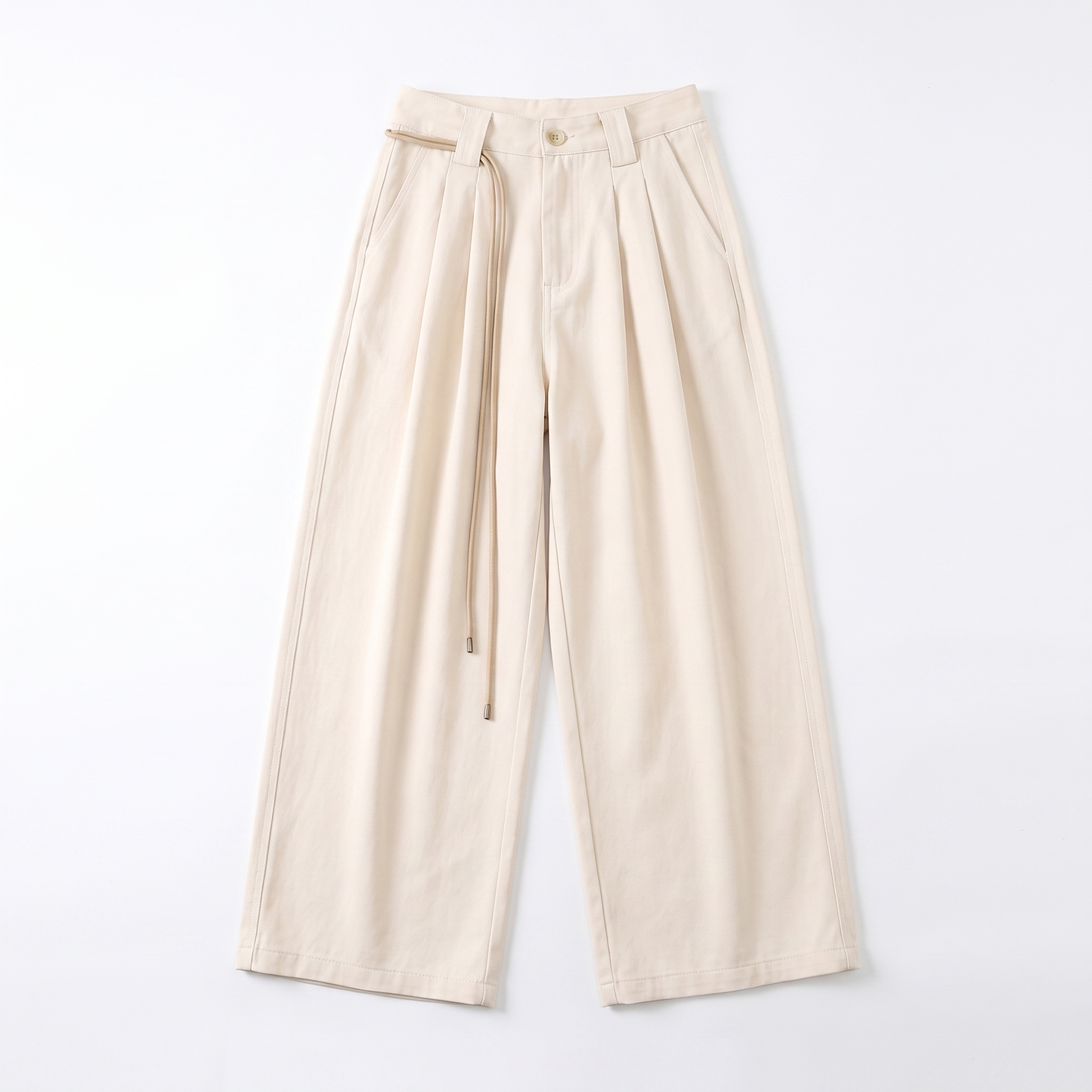 Sunoire wide leg trousers for women and girls new spring and autumn style loose and casual slimming straight leg trousers pants garment flatlay 01