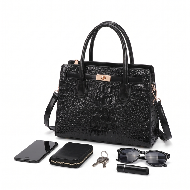 Women's 3 Piece Handbag and Purse Set, what fits inside