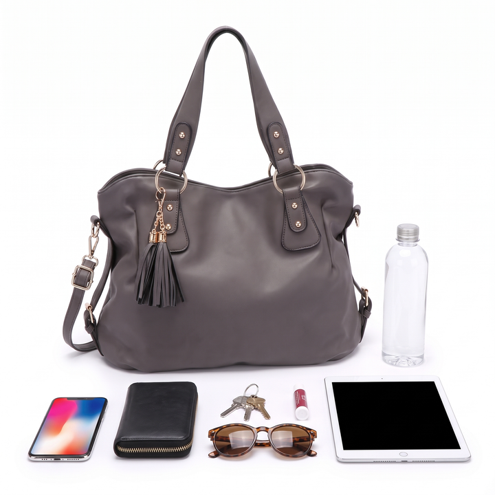 Women's 4 Piece Handbag and Purse Set, what fits inside