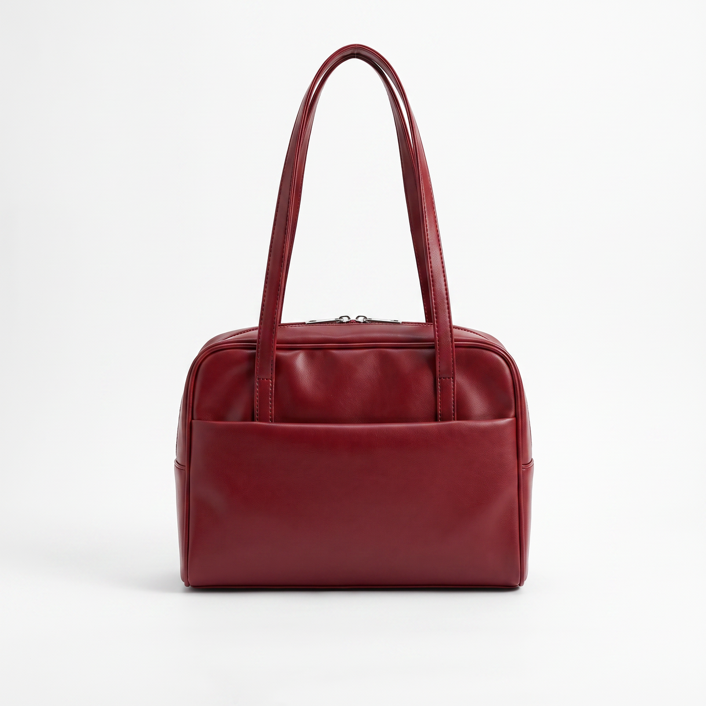 Sunoire wren brown vintage underarm bag colorway red front hero 01
