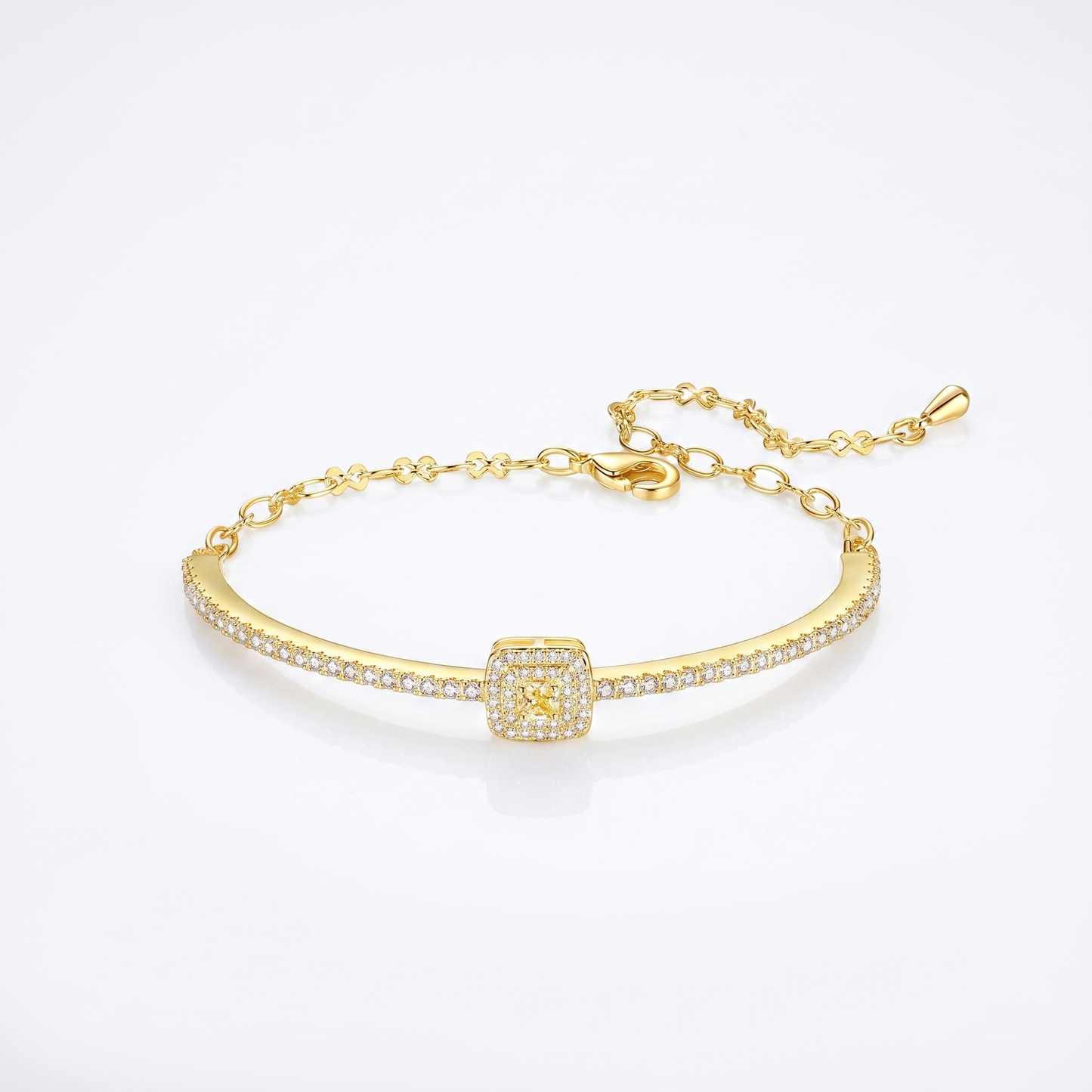 Sunoire luoteemi brass bracelet woman fashion accessory unique bling jewelry high quality dubai gold cuff bangle 01 flatlay gold