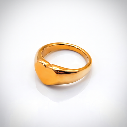 Sunoire emanco couple heart ring stainless steel punk style geometric personalized ring gift women valentine s day dropshipping 01 flatlay tr18940 gold color