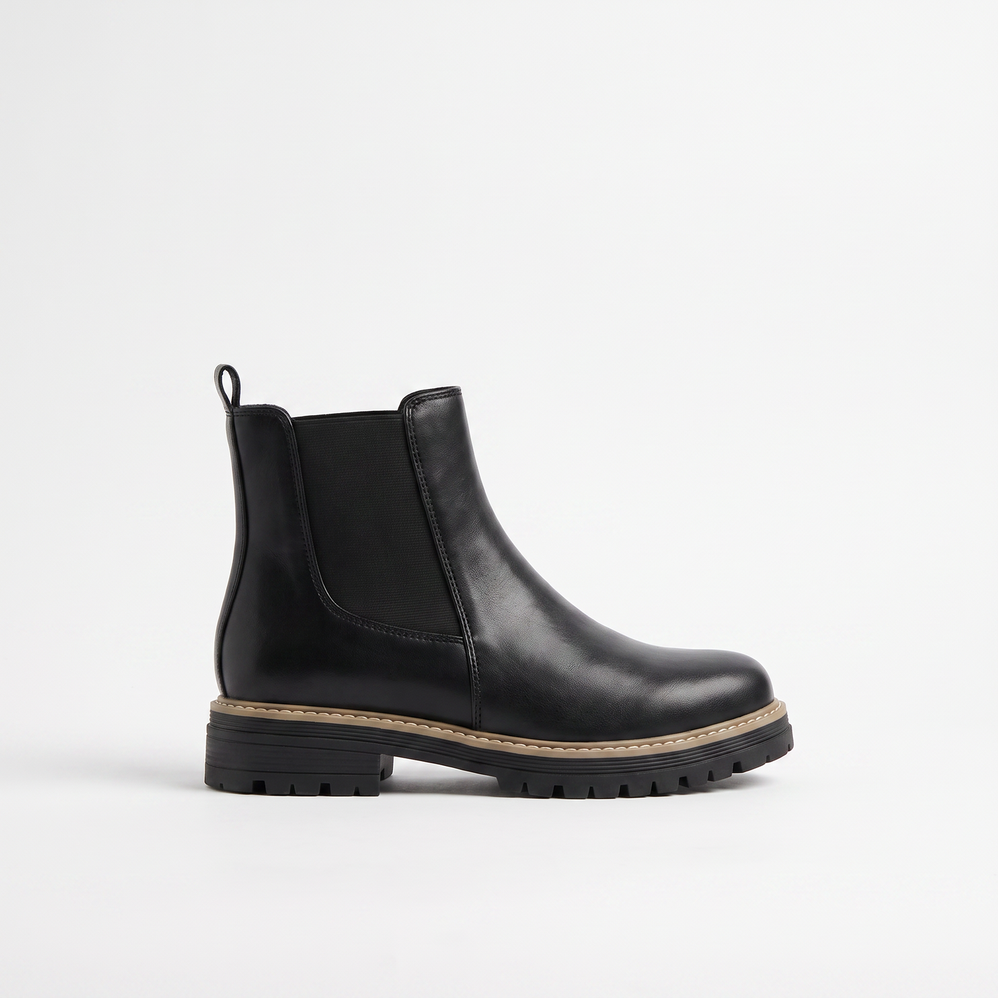 Sunoire vintage dikke zool chelsea boots dames winter 20 83e1b722 01 lateral profile black