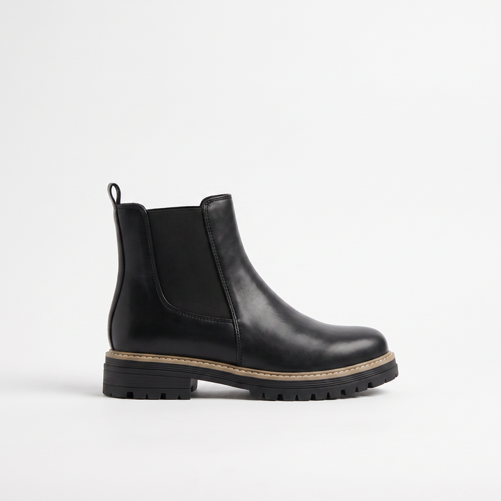 Sunoire vintage dikke zool chelsea boots dames winter 20 83e1b722 01 lateral profile black