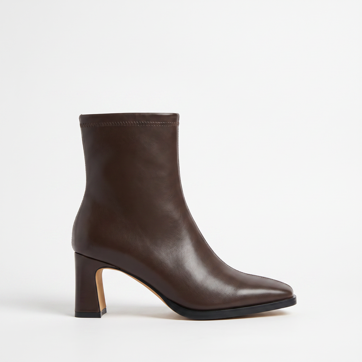 Sunoire vintage warme katoenen dames enkellaarsjes mode c9d5c6c8 01 lateral profile chocolate brown