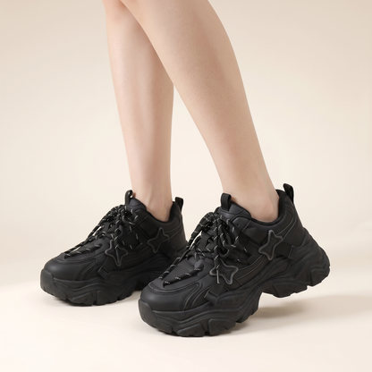 Sunoire chessa black sneakers 01 three quarter black