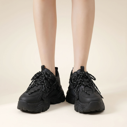 Sunoire chessa black sneakers 02 worn hero black
