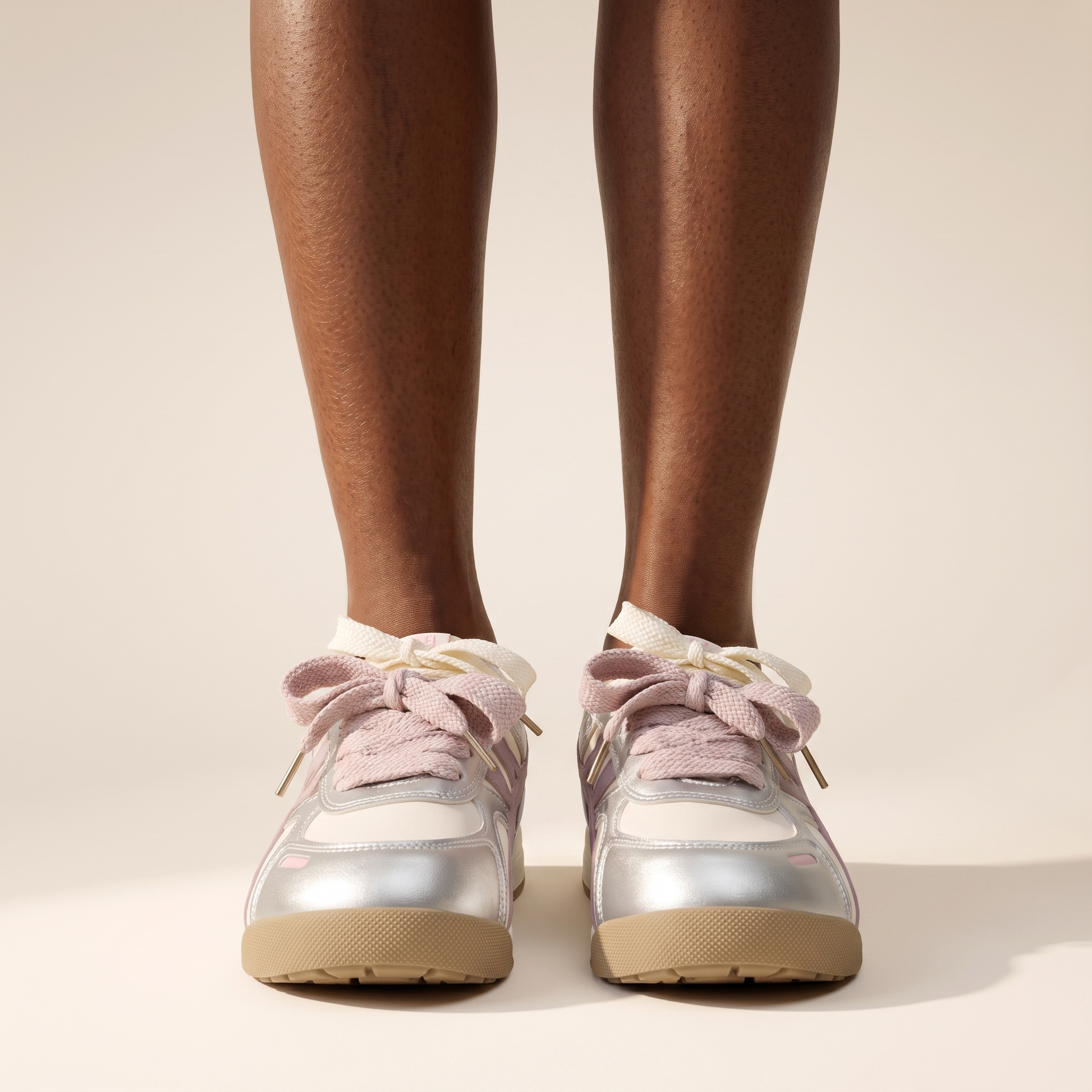 Sunoire paloma white mesh sneakers 02 worn hero pink