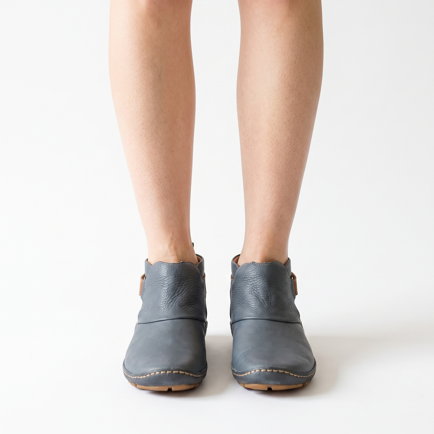 Sunoire enkellaarzen damesmode dameslaarzen flats waterd 88ba9c9a 02 worn hero slate gray