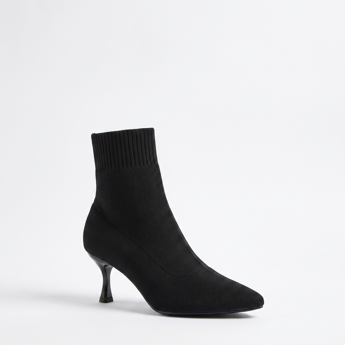Sunoire knit stiletto ankle boots 03 colorway black