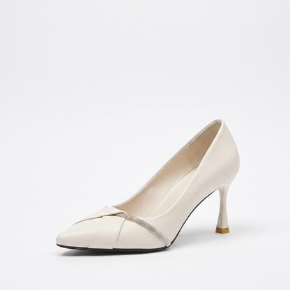 Sunoire arielle black heels 03 colorway white