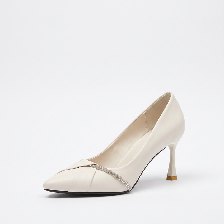 Sunoire arielle black heels 03 colorway white