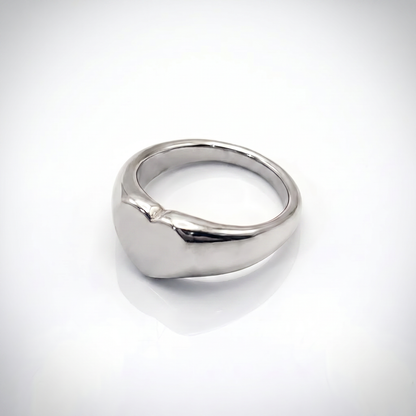 Sunoire emanco couple heart ring stainless steel punk style geometric personalized ring gift women valentine s day dropshipping 03 flatlay tr18940 silver color