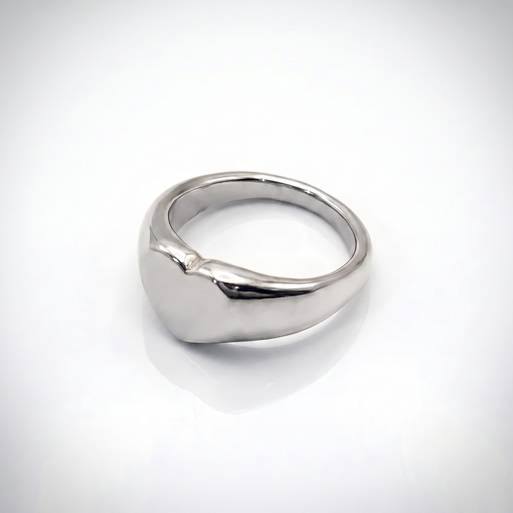 Sunoire emanco couple heart ring stainless steel punk style geometric personalized ring gift women valentine s day dropshipping 03 flatlay tr18940 silver color