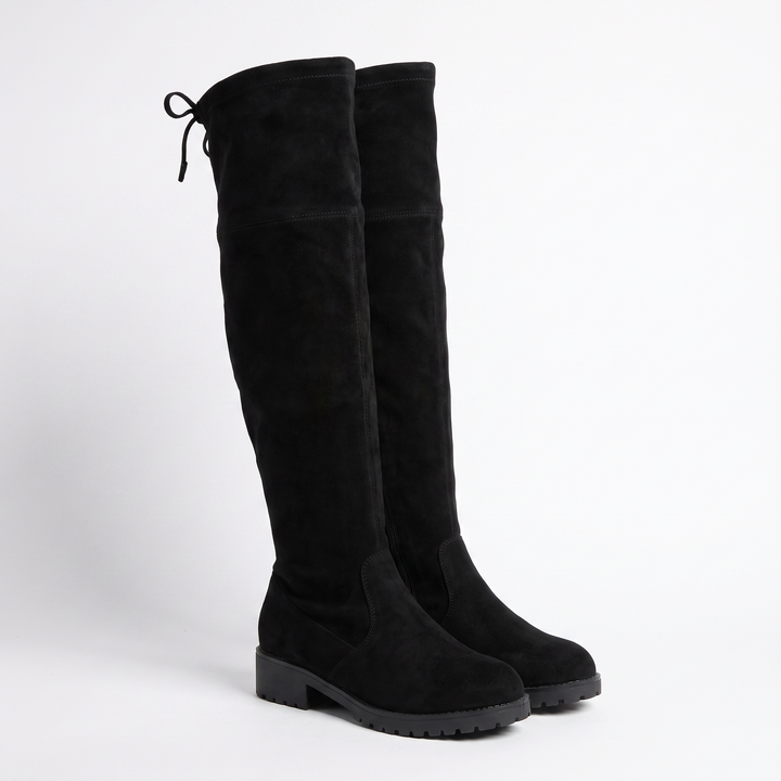 Sunoire 2025 faux suede vrouwelijke hakken herfst winter 913088ee 03 pair flatlay black