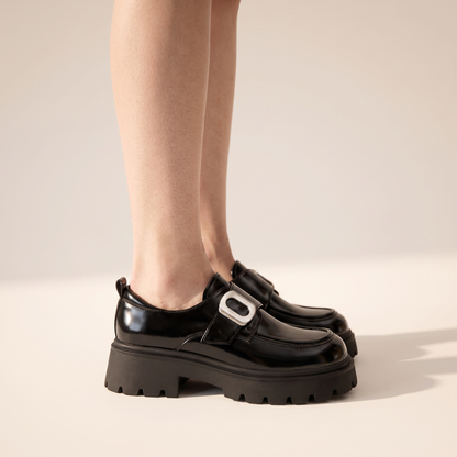 Sunoire lola black loafers 03 side profile black