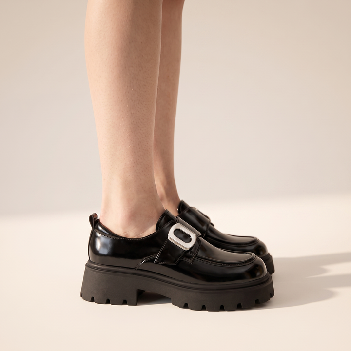 Sunoire lola black loafers 03 side profile black