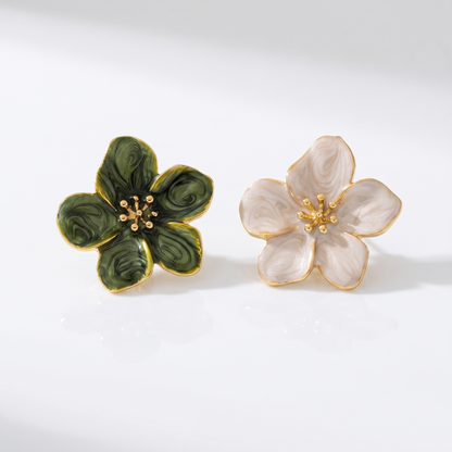 Sunoire new arrival summer atmosphere simple temperament gold plated earrings fashion oil drop flower stud earrings gifts for women 04 collection all styles