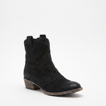 Sunoire ankle western pull tab boots 04 colorway black