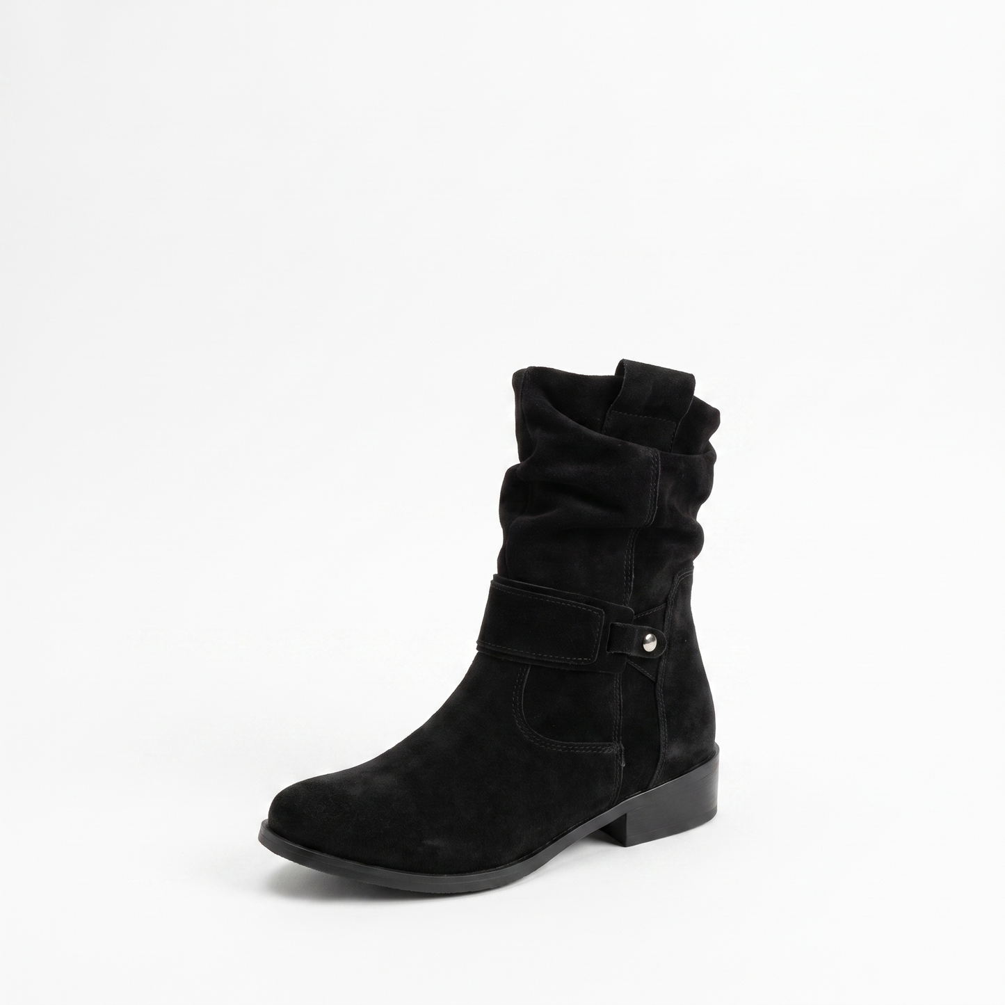 Sunoire slouchy suede boho ankle boots 04 colorway dark grey