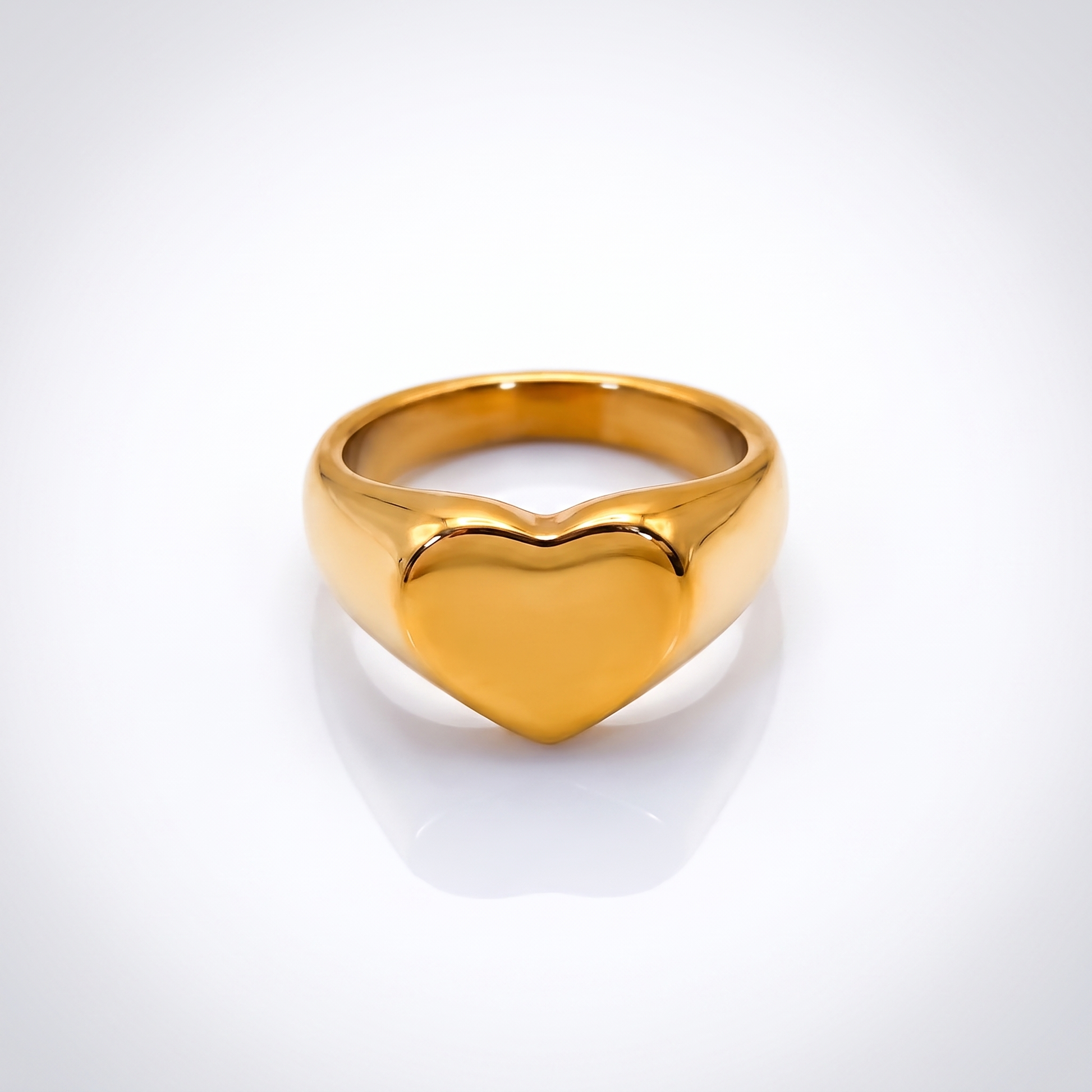 Sunoire emanco couple heart ring stainless steel punk style geometric personalized ring gift women valentine s day dropshipping 04 flatlay tr18909 gold color