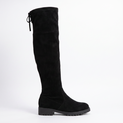 Sunoire 2025 faux suede vrouwelijke hakken herfst winter 913088ee 04 lateral profile black