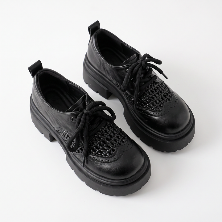 Sunoire caprice black lace up shoes 04 pair flatlay black