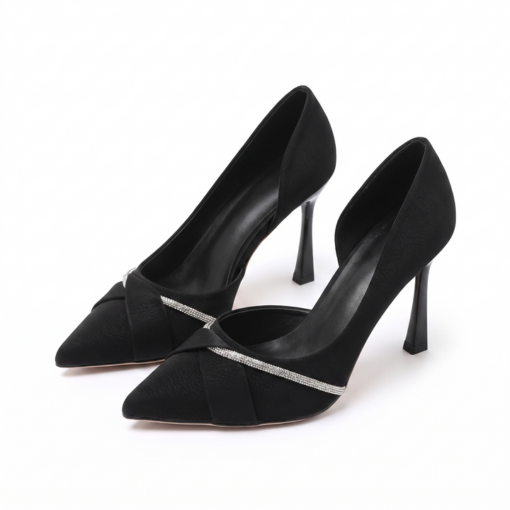 Sunoire arielle black heels 04 pair flatlay black