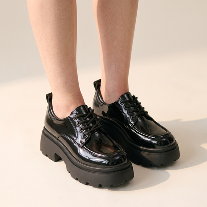 Sunoire serena black loafers 04 worn detail black