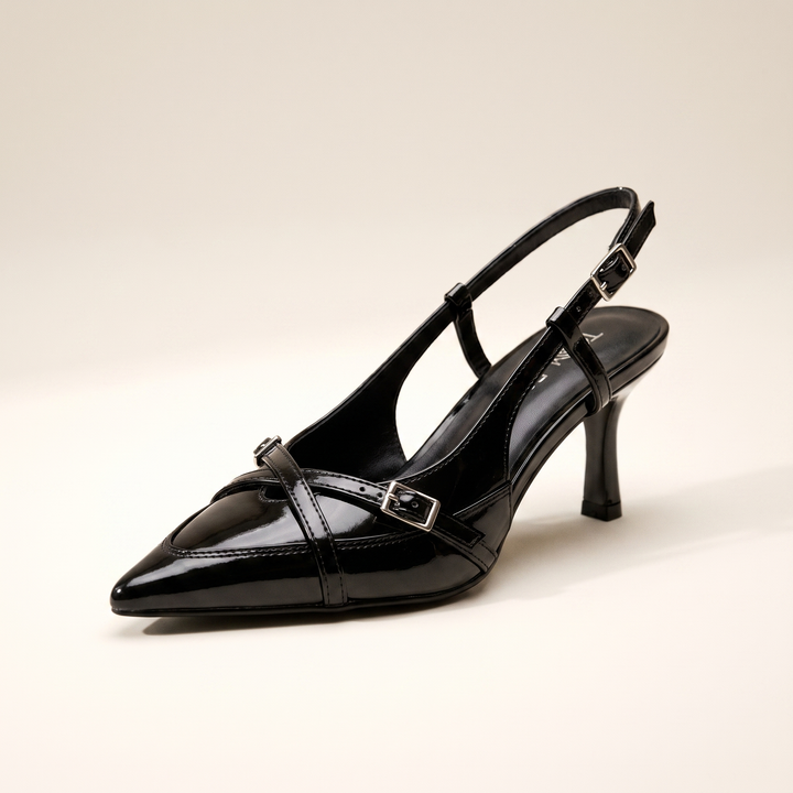 Sunoire samantha slingback pumps mit schnalle 05 colorway black