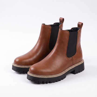 Sunoire vintage dikke zool chelsea boots dames winter 20 83e1b722 05 colorway cognac